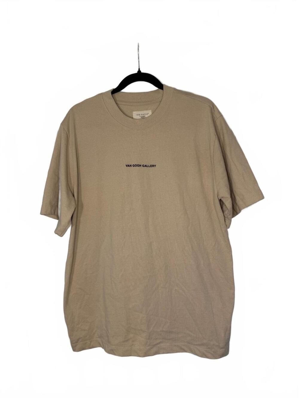 NWOT Vox Populi Van Gogh Gallery Sunflowers Graphic T-Shirt | Beige | Size Large